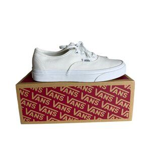 Vans True White Low Top Sneakers Unisex Canvas Shoes Size 5